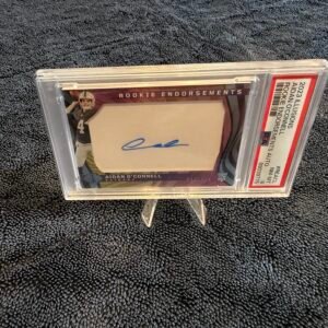 Aiden O'Connell 2023 illusions Rookie Endorsement Auto PSA 8